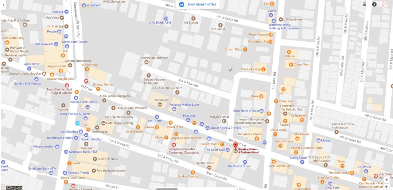 Roseline Suites Bangalore Eksteriør bilde